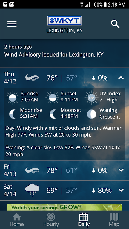 WKYT Weather應用截圖第4張