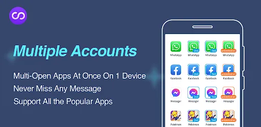 Multiple Accounts ဖန်သားပြင်ဓာတ်ပုံ 1