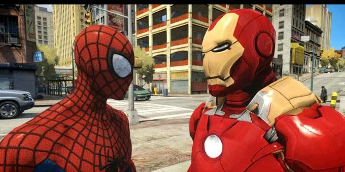 Spiderman vs Iron Man 3D Adventures Schermafbeelding 1