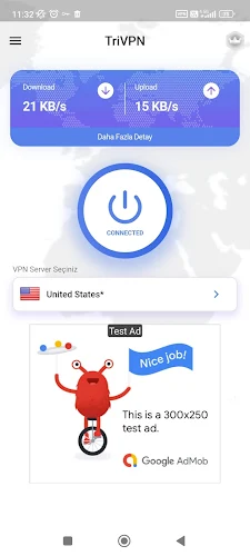 Tri VPN - Fast & Secret Ekran Görüntüsü 1