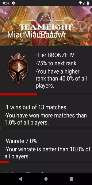Teamfight Tactics Tracker Screenshot 1