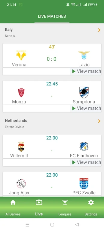 football live score tv Zrzut ekranu 3