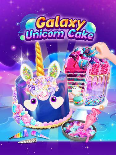 Galaxy Unicorn Cake Tangkapan skrin 4