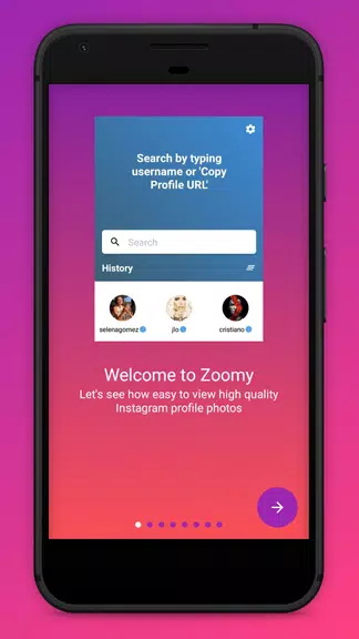 Zoomy for Instagram - Big HD profile photo picture スクリーンショット 1