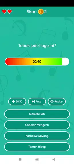 Game Tebak Lagu स्क्रीनशॉट 2