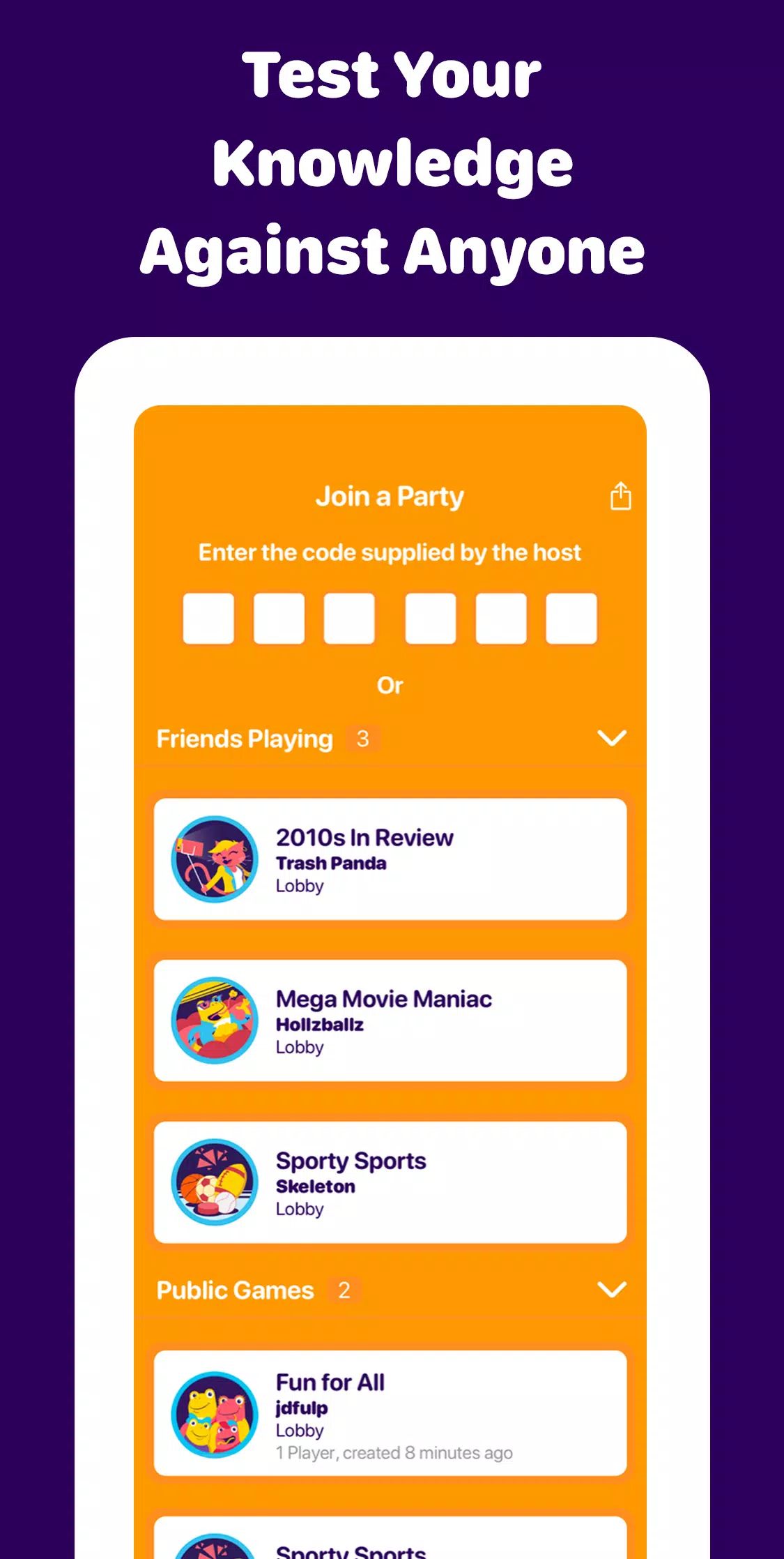 Sporcle Party應用截圖第4張