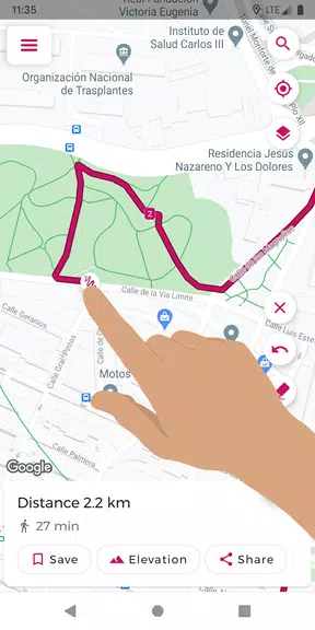 Schermata Just Draw It! - Route planner 1