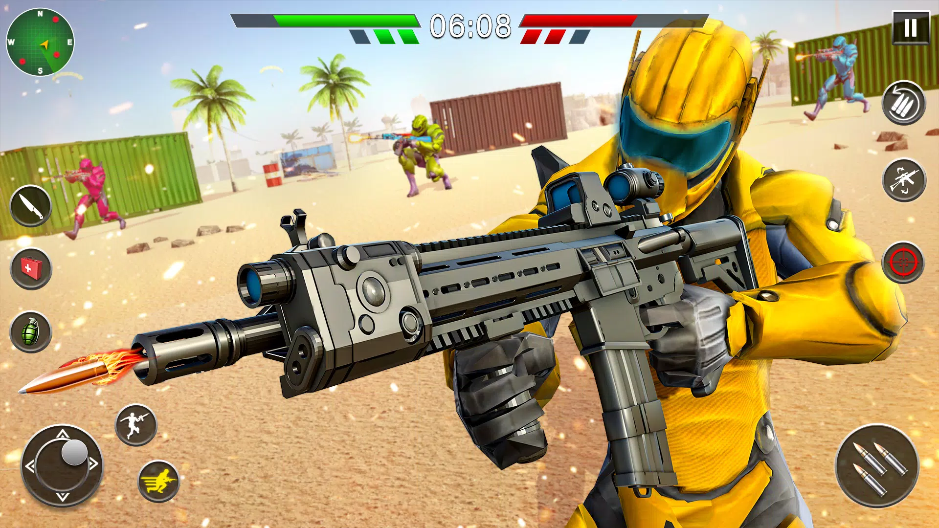 Robot Gun Battle: Offline FPS Schermafbeelding 1