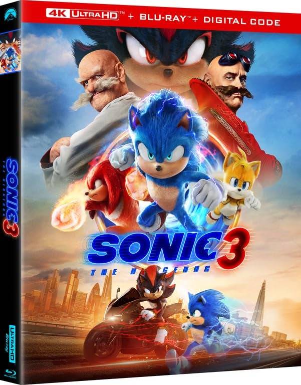 Sonic The Hedgehog 3 -Steelbook(4K + Blu -ray +數字)