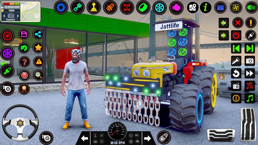 Indian Tractor Tochan Game 3d应用截图第2张