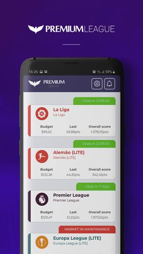 Premium League Fantasy Game Скриншот 2