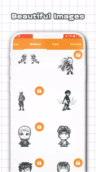 Color by Number - Naruto Sandbox Ninja Pixel Ekran Görüntüsü 3