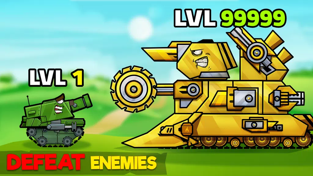 Tanks Arena io: Craft & Combat Tangkapan skrin 1