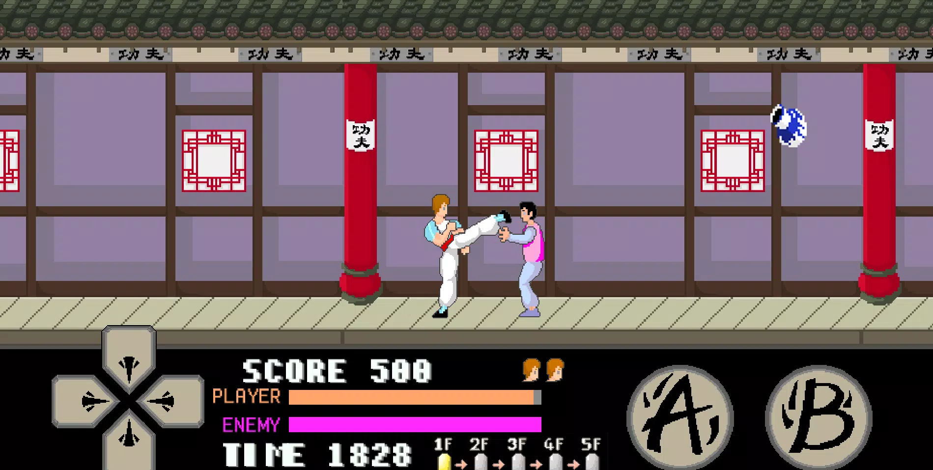 kung fu master arcade Captura de pantalla 2