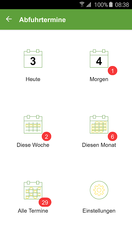 MüllAlarm App スクリーンショット 2