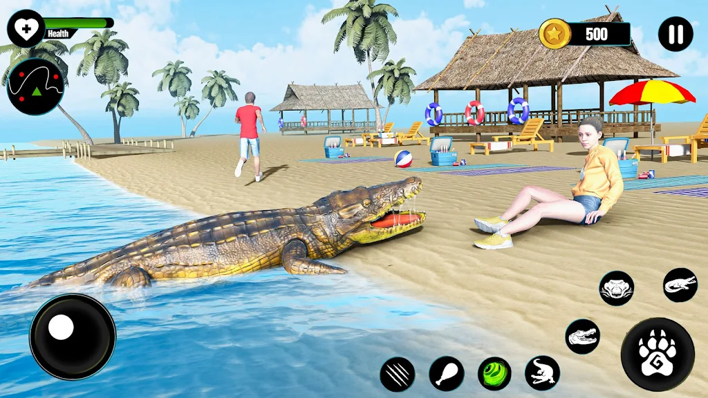 Crocodile Attack Animal games Скриншот 2