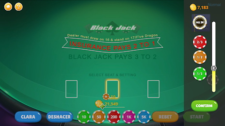 Blackjack - Casino World Capture d'écran 2