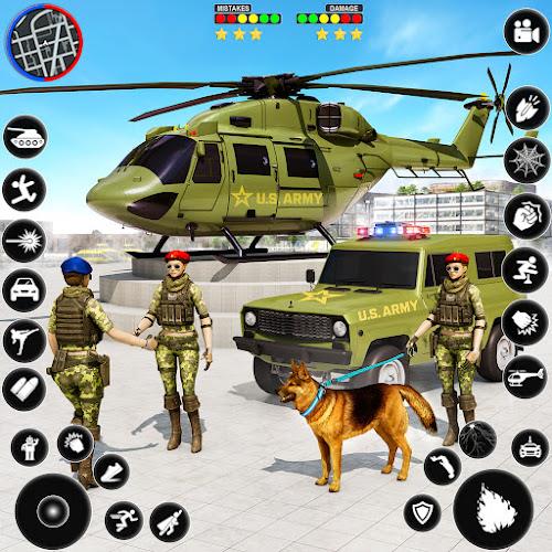 Army Transport Vehicles Games Schermafbeelding 1