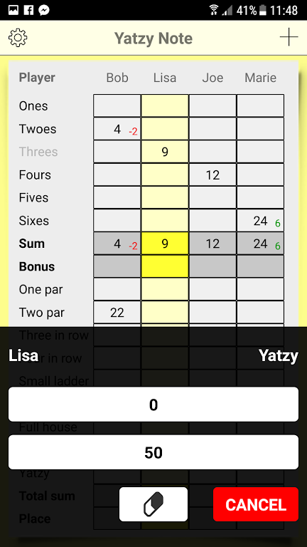 Yatzy Note Captura de pantalla 2
