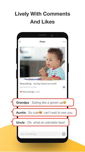 Schermata Growing-Baby Photo & Video Sharing, Family Album 1