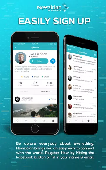 Newzician - Social news app ภาพหน้าจอ 2