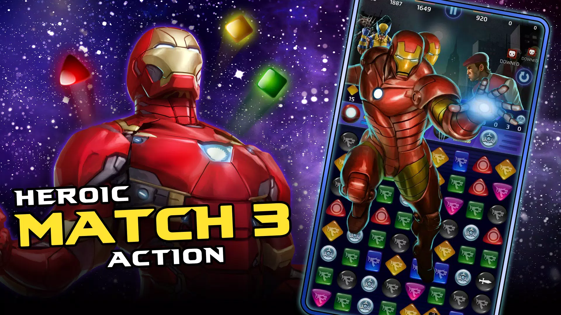 MARVEL Puzzle Quest: Match RPG Tangkapan skrin 2