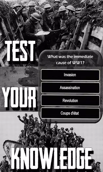 WW1 History Knowledge Quiz Capture d'écran 3