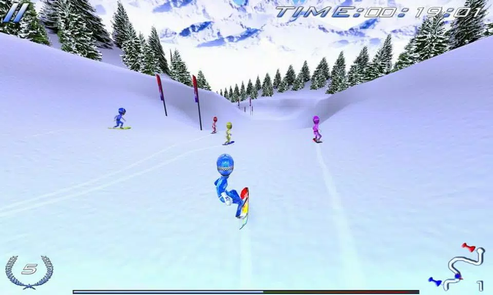 Snowboard Racing Ultimate ภาพหน้าจอ 1