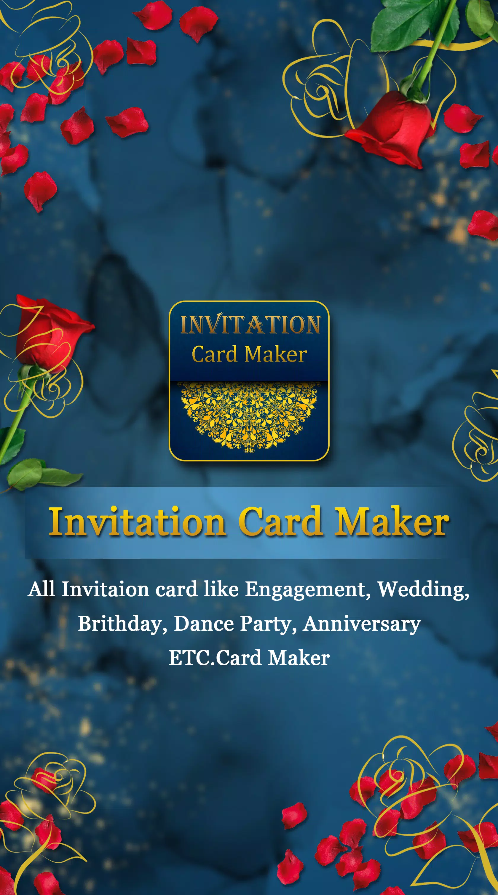 Invitation Card Maker Schermafbeelding 1