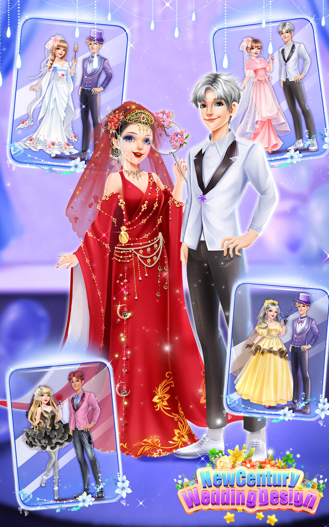 Century Wedding dressup Design Captura de pantalla 1