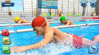 Aqua swimming pool racing 3D Ảnh chụp màn hình 4