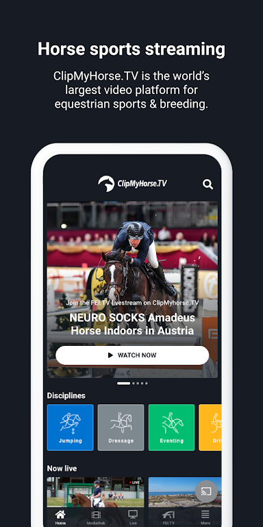 ClipMyHorse.TV & FEI.TV Скриншот 2