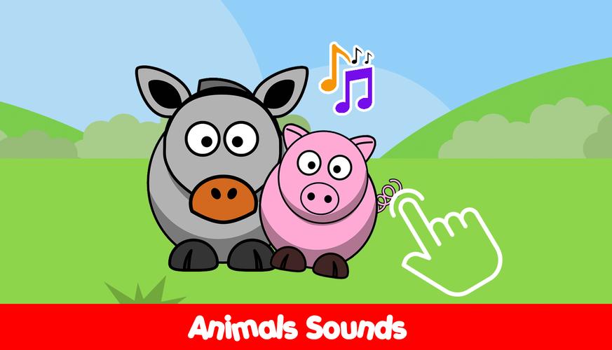 Infant piano with farm animals 스크린샷 4