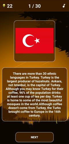 Geography Quiz - World Flags 1 Скриншот 4
