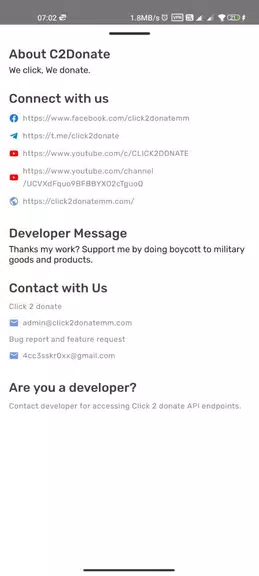 Click 2 donate Captura de tela 4