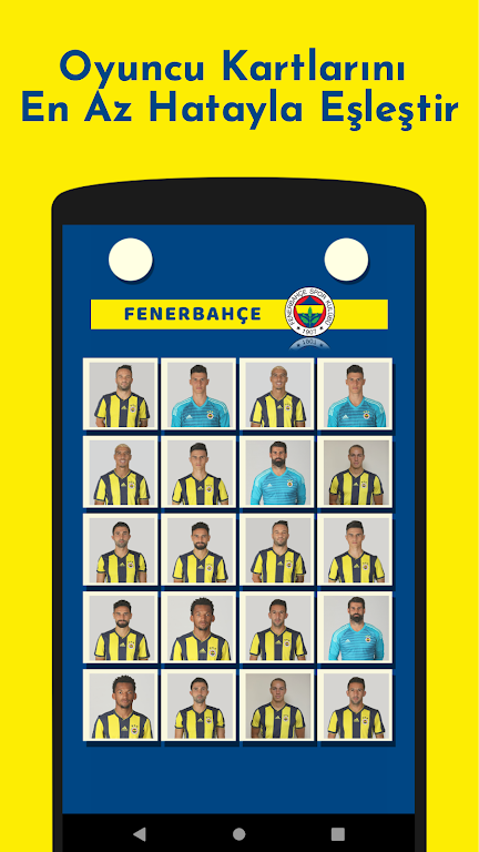 Fenerbahçe Futbolcu Kart Eşleştirme Oyunu स्क्रीनशॉट 3