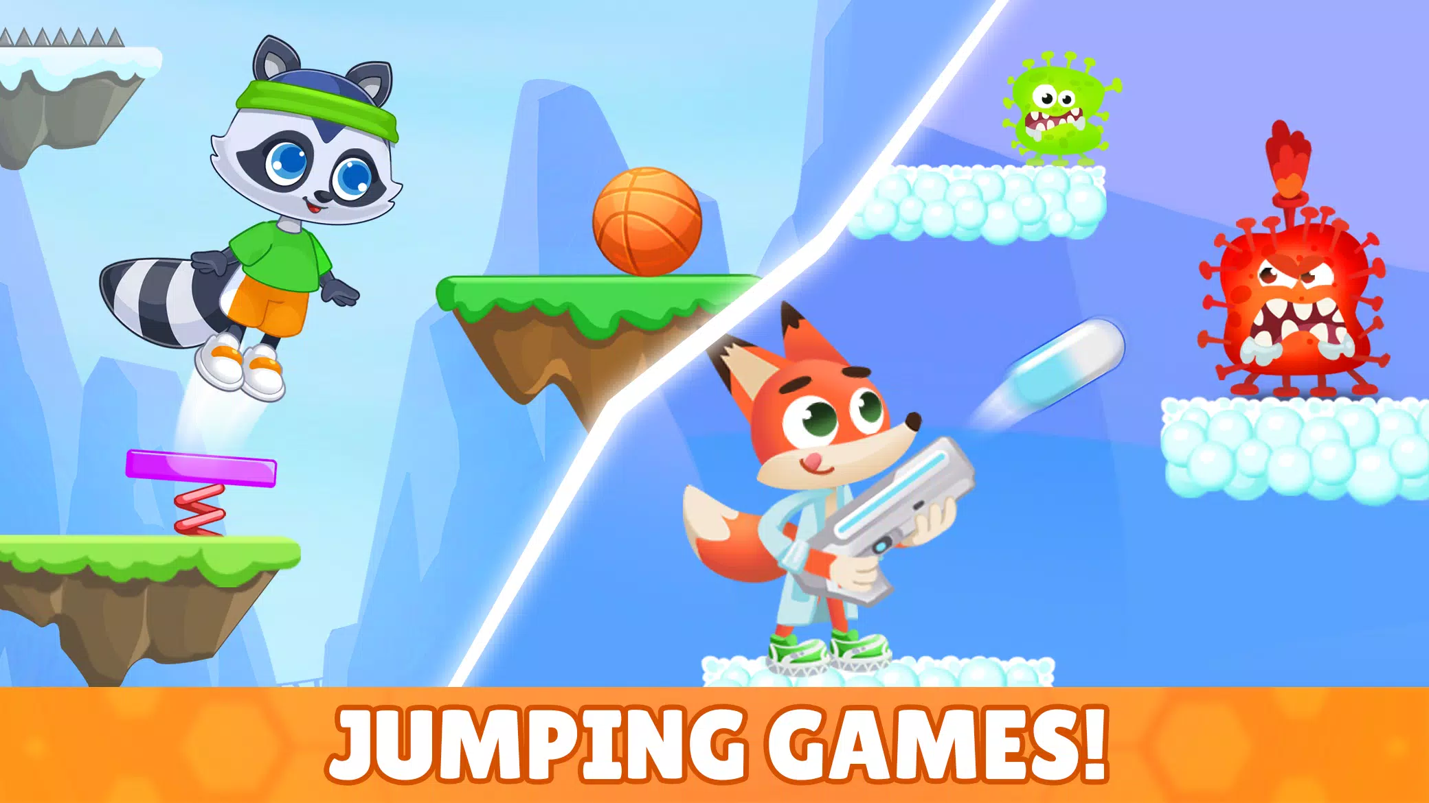 Just jump and run! Kids game! Screenshot 3