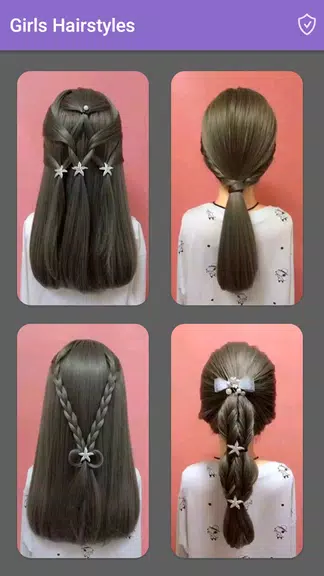 Girls Hairstyles Step By Step Скриншот 1