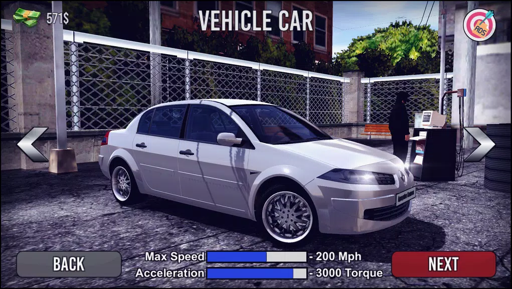 Megane Drift Simulator Zrzut ekranu 1