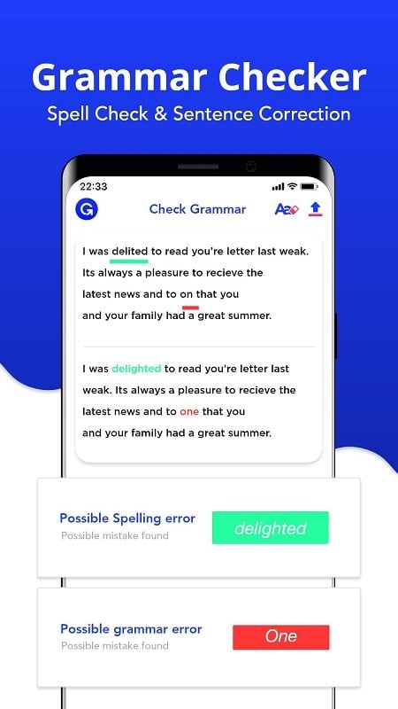 Grammar Checker Captura de tela 4