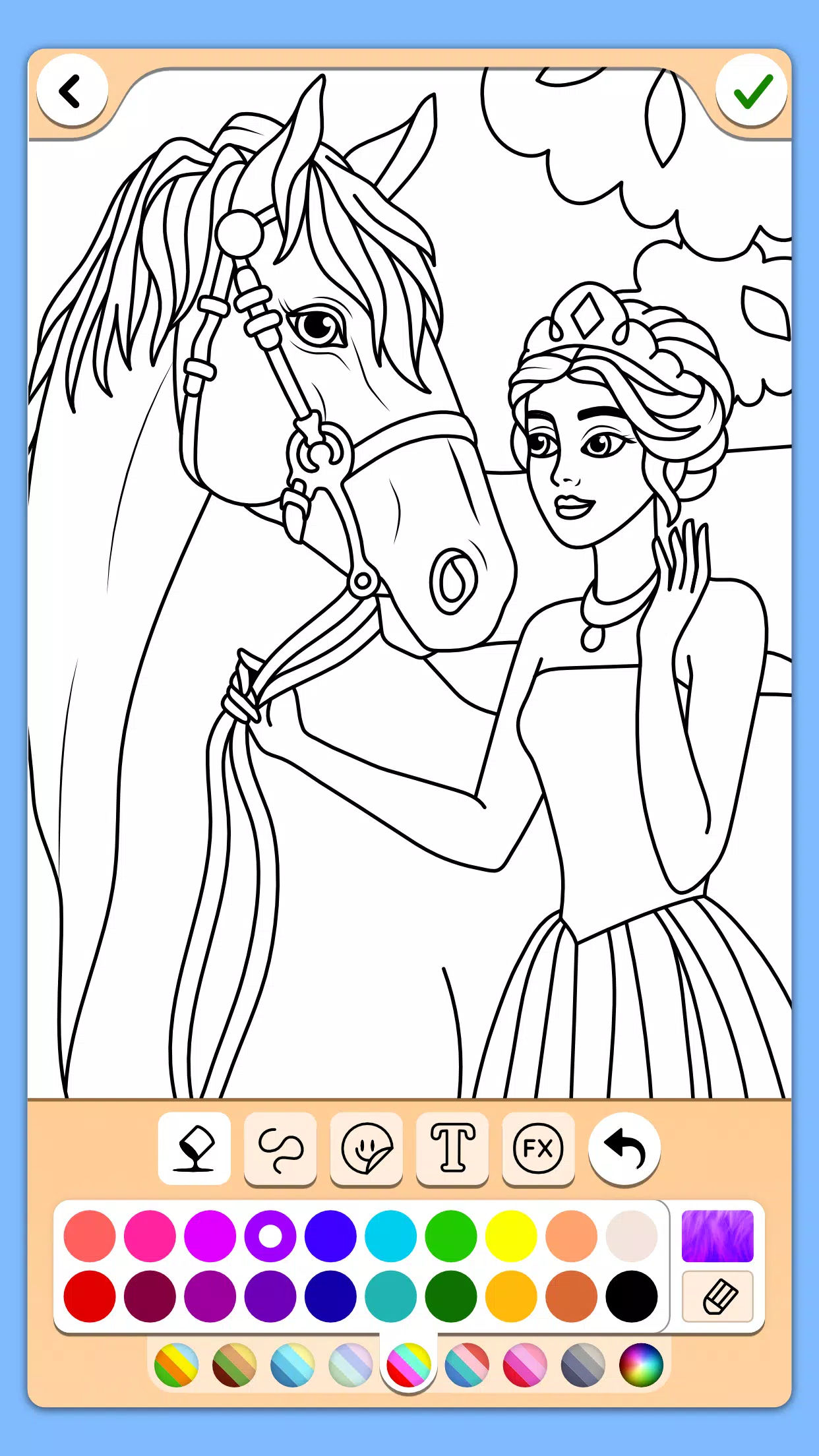 Schermata Princess Coloring Game 4