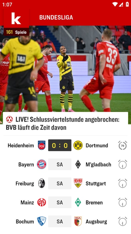 kicker Fußball News Zrzut ekranu 1