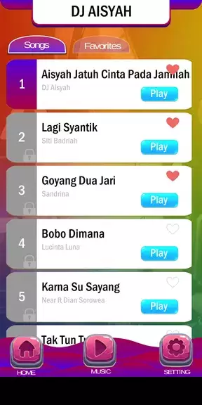 Piano Tiles DJ Aisyah Jamilah Zrzut ekranu 3