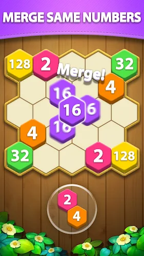 Hexa Block Puzzle - Merge! ဖန်သားပြင်ဓာတ်ပုံ 3