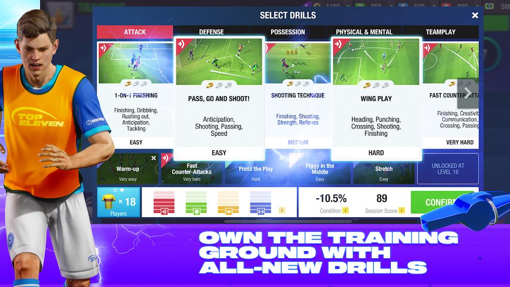 Top Eleven Be a Soccer Manager Mod Captura de pantalla 4