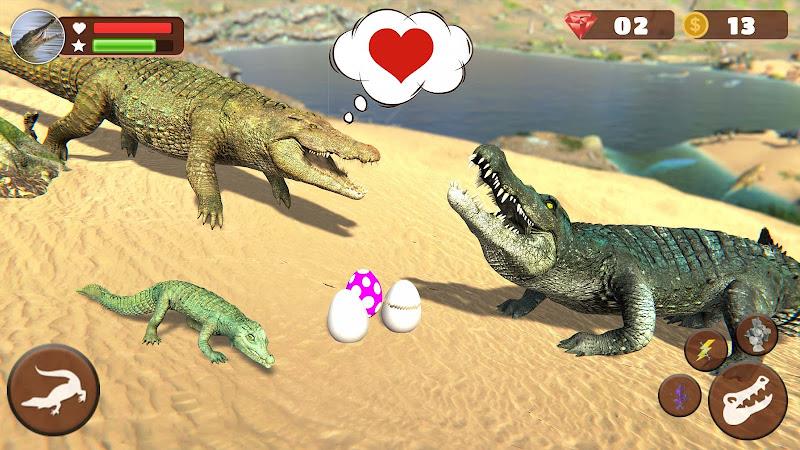 Schermata Wild Crocodile Family Sim Game 2