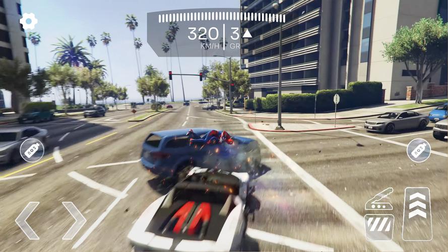 Car Driving Game : Car Crash Captura de pantalla 1