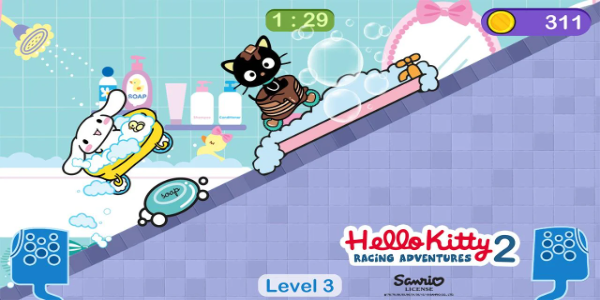 Hello Kitty games - car game ဖန်သားပြင်ဓာတ်ပုံ 2