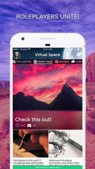 Virtual Space Amino - Geeks RP ဖန်သားပြင်ဓာတ်ပုံ 1