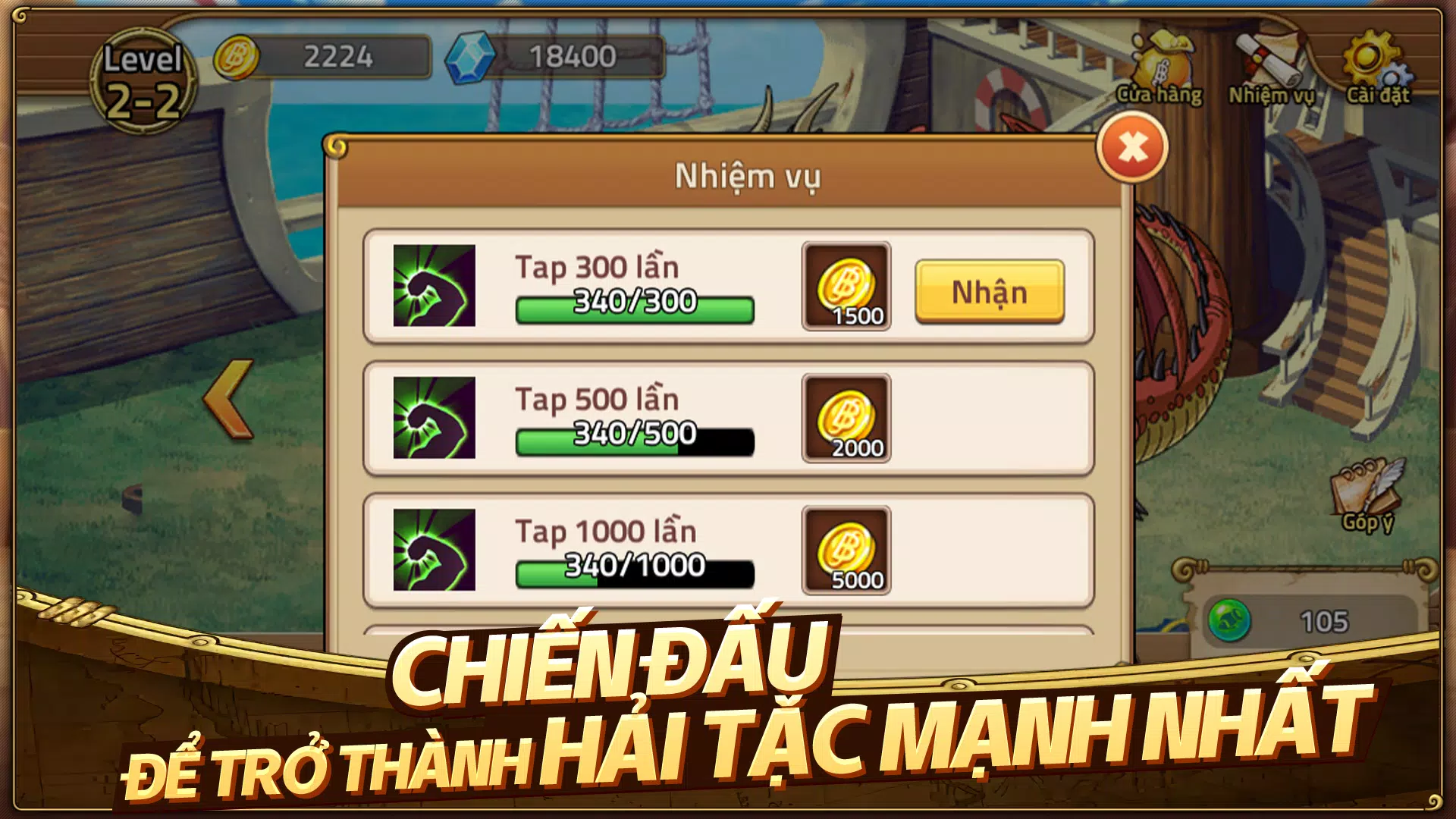 Huyền Thoại Hải Tặc Tangkapan skrin 3